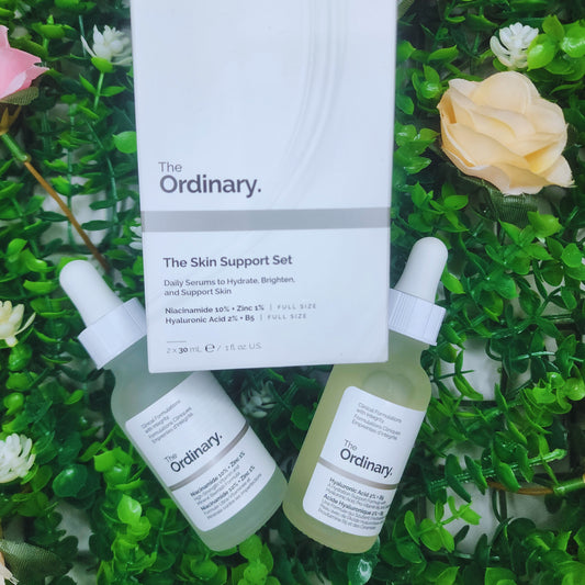 The Skin Support Set with Niacinamide + Hyaluronic Acid