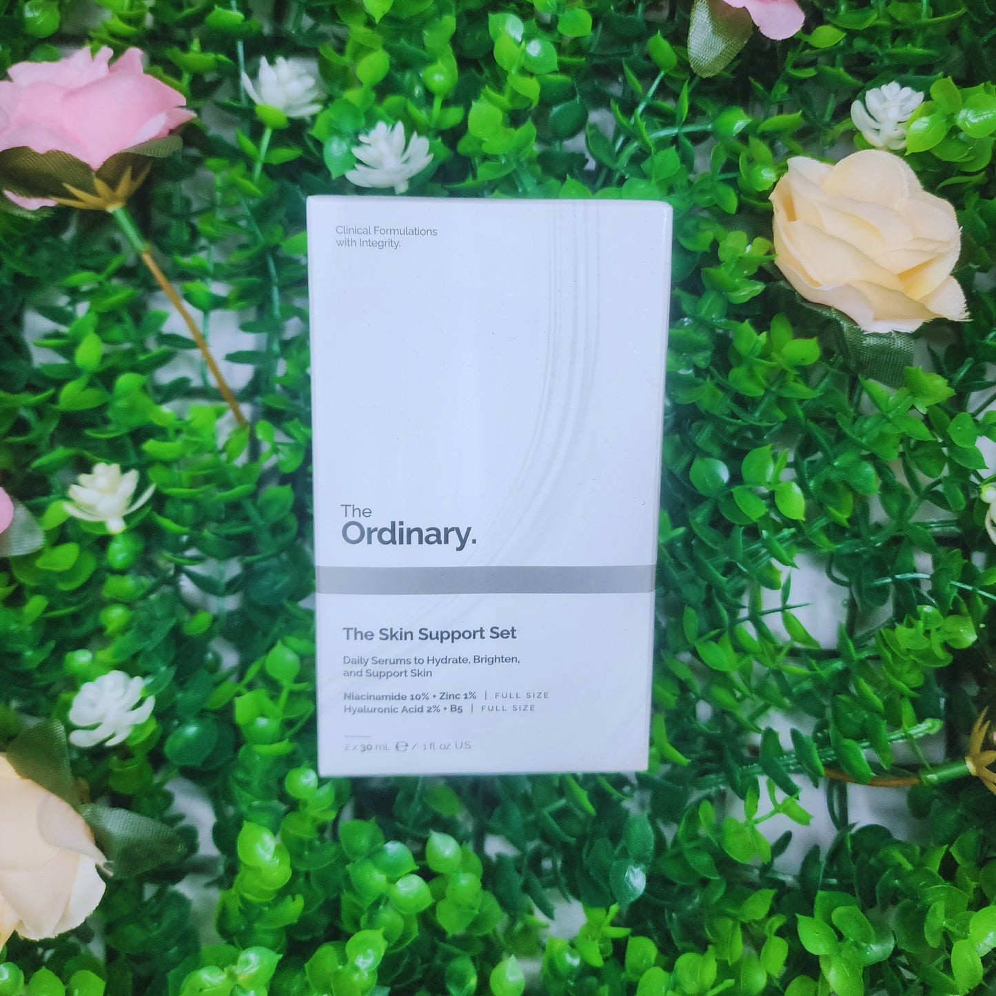 The Skin Support Set with Niacinamide + Hyaluronic Acid